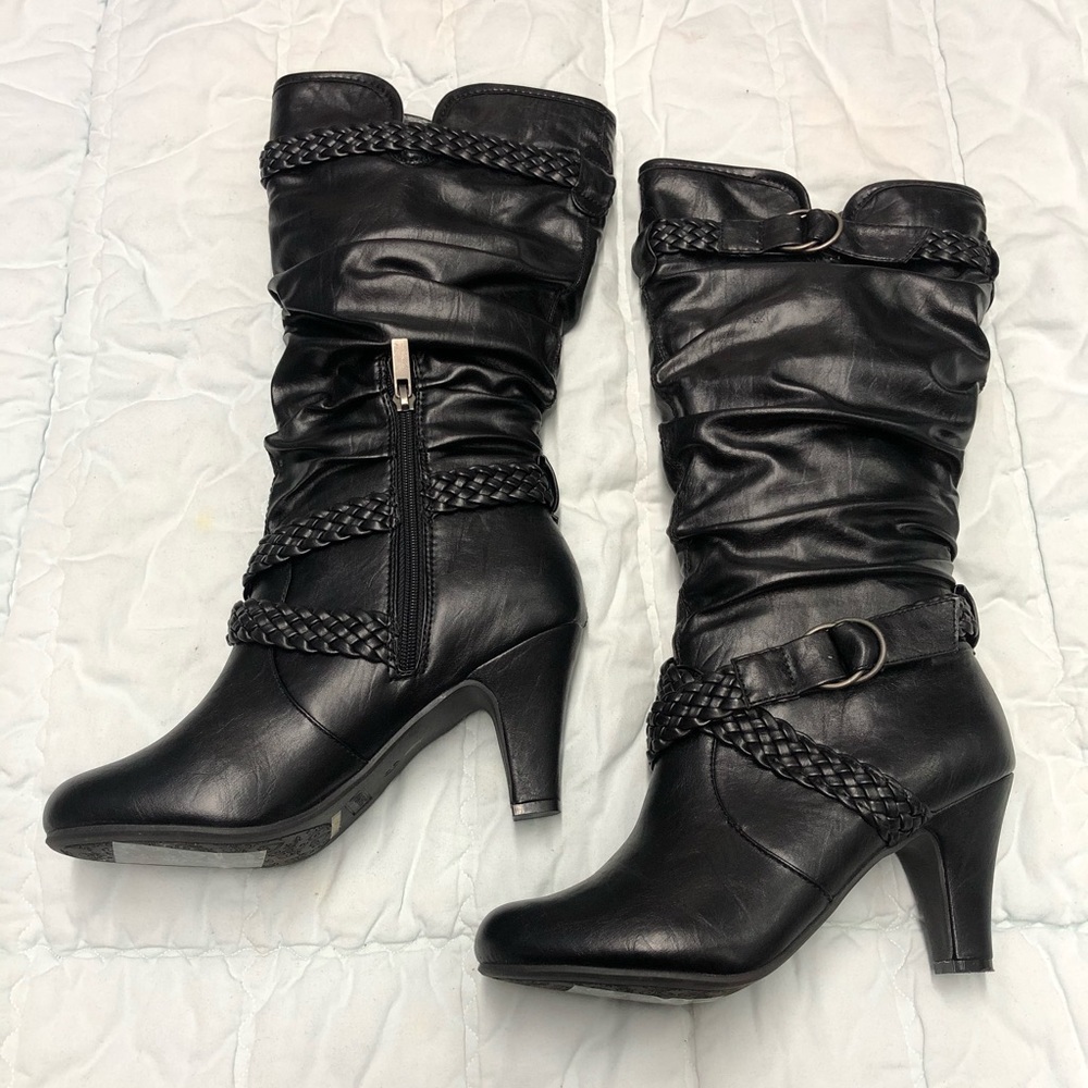 🆕✨Braided Round Toe Black Boot